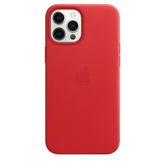 Husa iPhone MagSafe din Piele pentru iPhone 12 Pro Max Red - WATCHERS